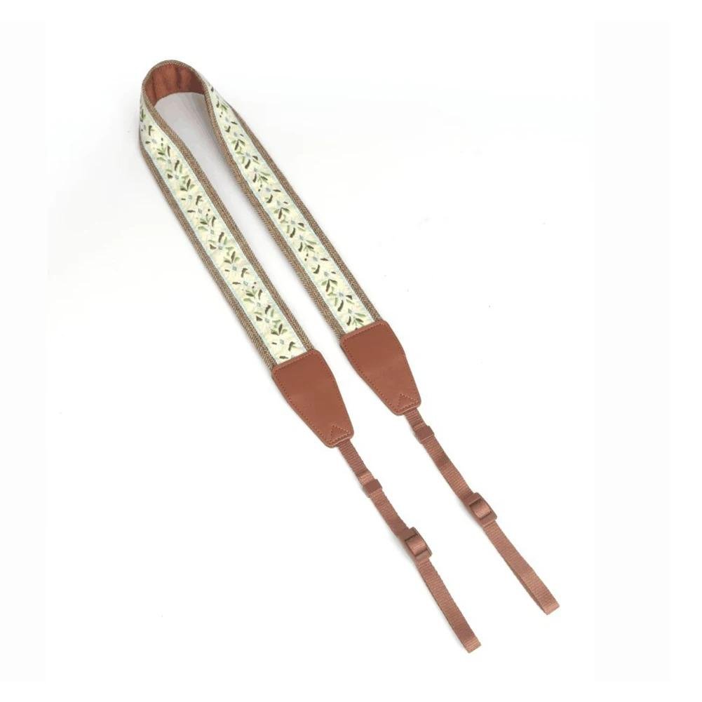 Ремінь-вишиванка для дзеркальної фотокамери універсальний на шию Коричневий (IBX009K)