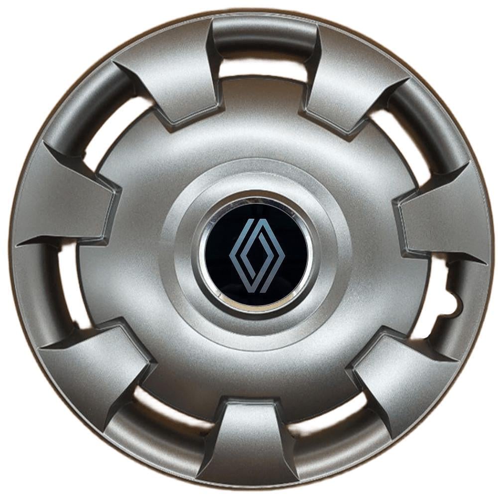 Колпаки SJS 111 с логотипом Renault NEW 4 шт. R13 Серебряный (2789080834)