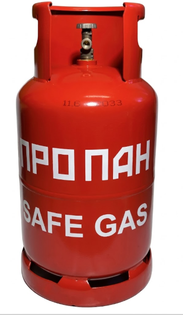 Газовый баллон пропановый SafeGas с вентилем и предохранительным клапаном 27 л (3231849511)