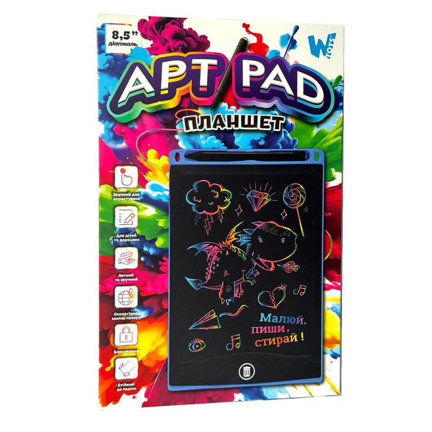 Доска-планшет детская WToys LCD для рисования и записей 87166 (2685755700)