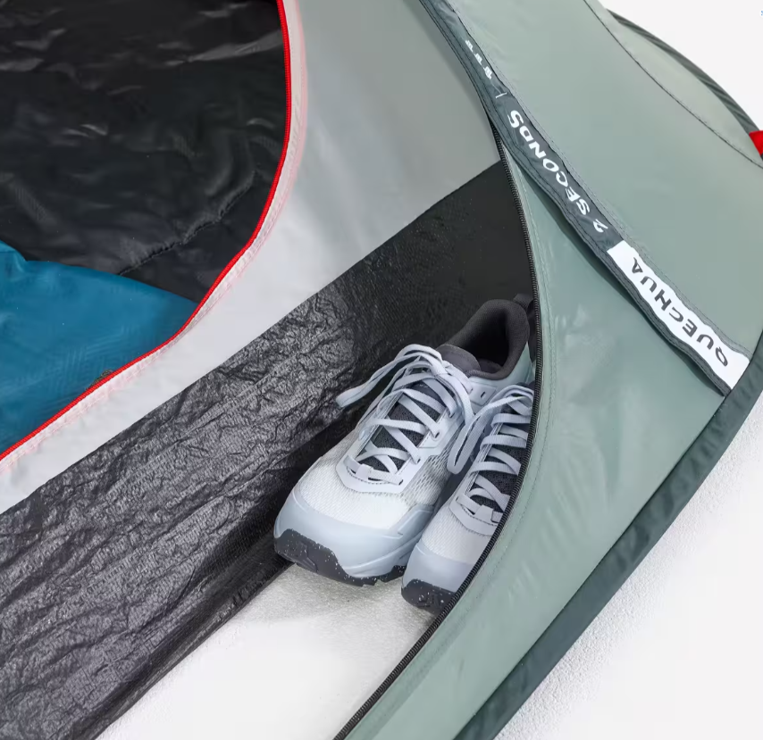 Палатка туристическая Quechua ARPENAZ трехместная/водонепроницаемая/скоросборная Зеленая (2561915189) - фото 10