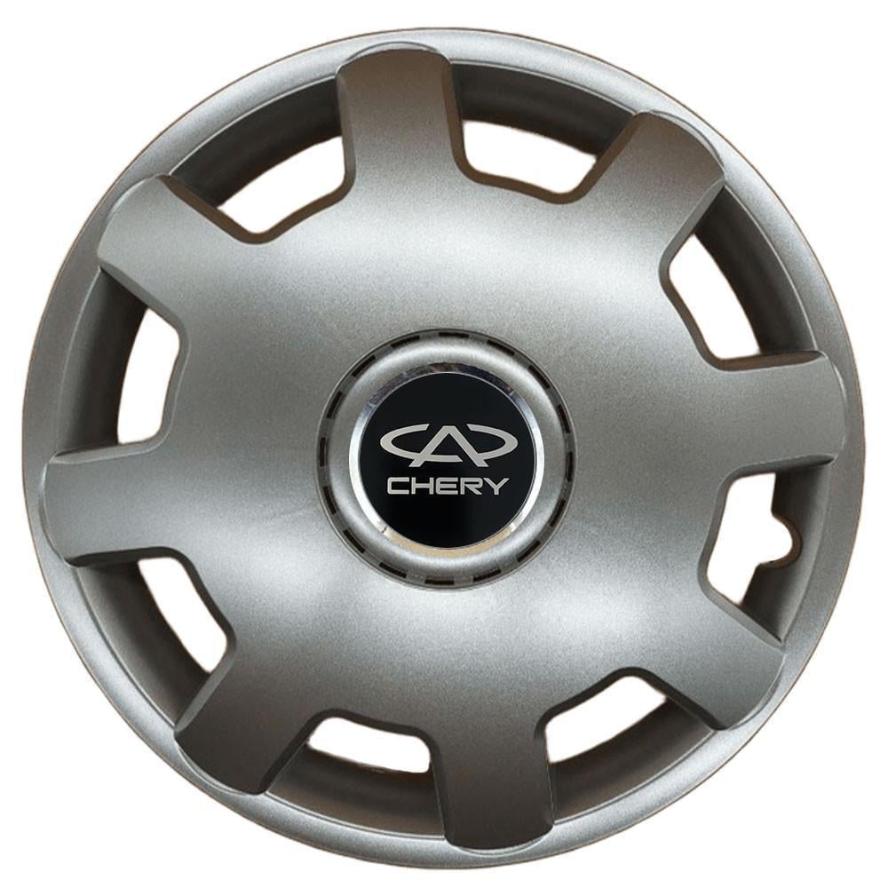 Колпаки SJS 105 с логотипом Chery 4 шт. R13 Серебряный (2789080595)