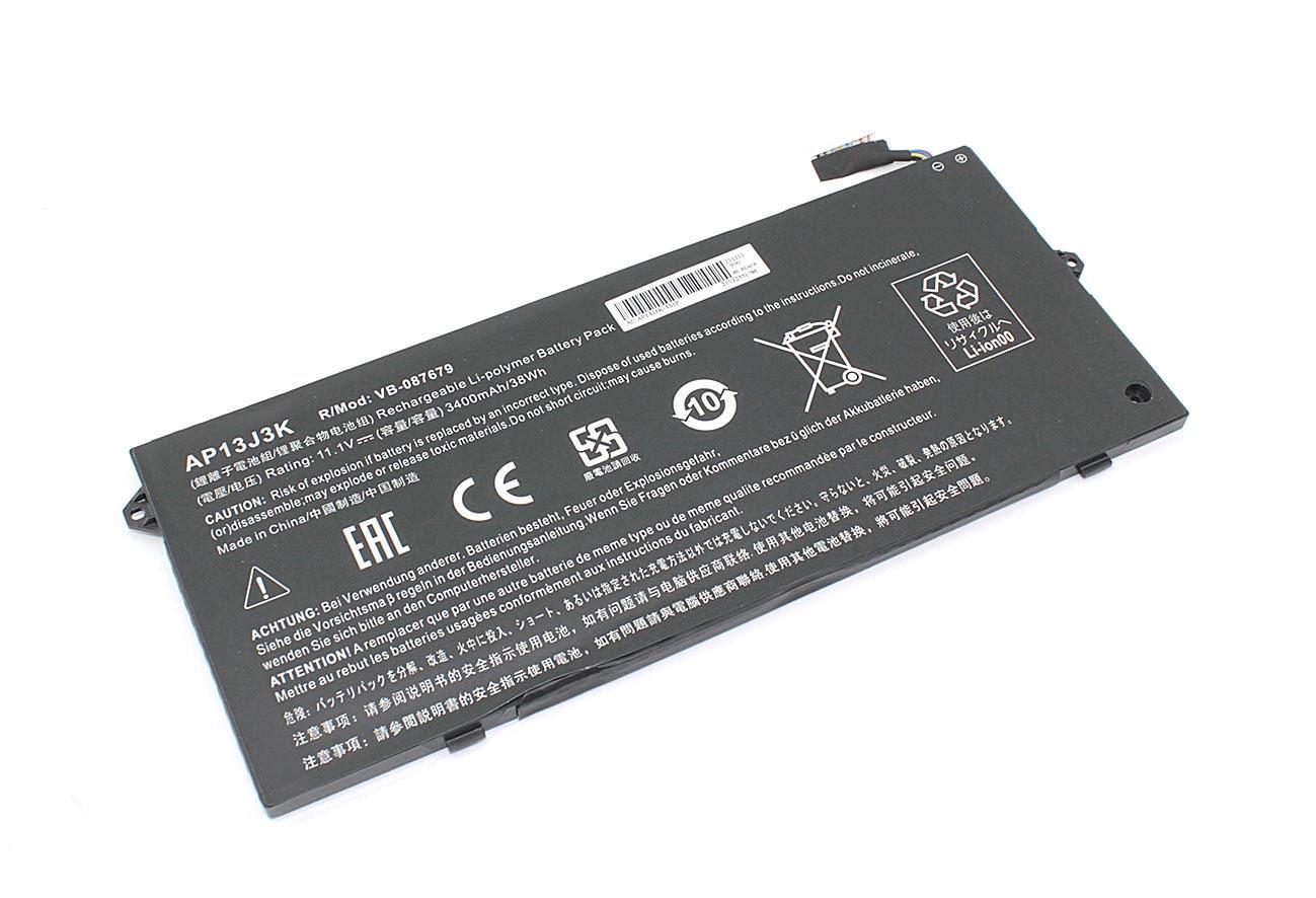 Акумулятор для ноутбука Acer AP13J3K Chromebook 11 C720 11.1V Black 3400mAh OEM