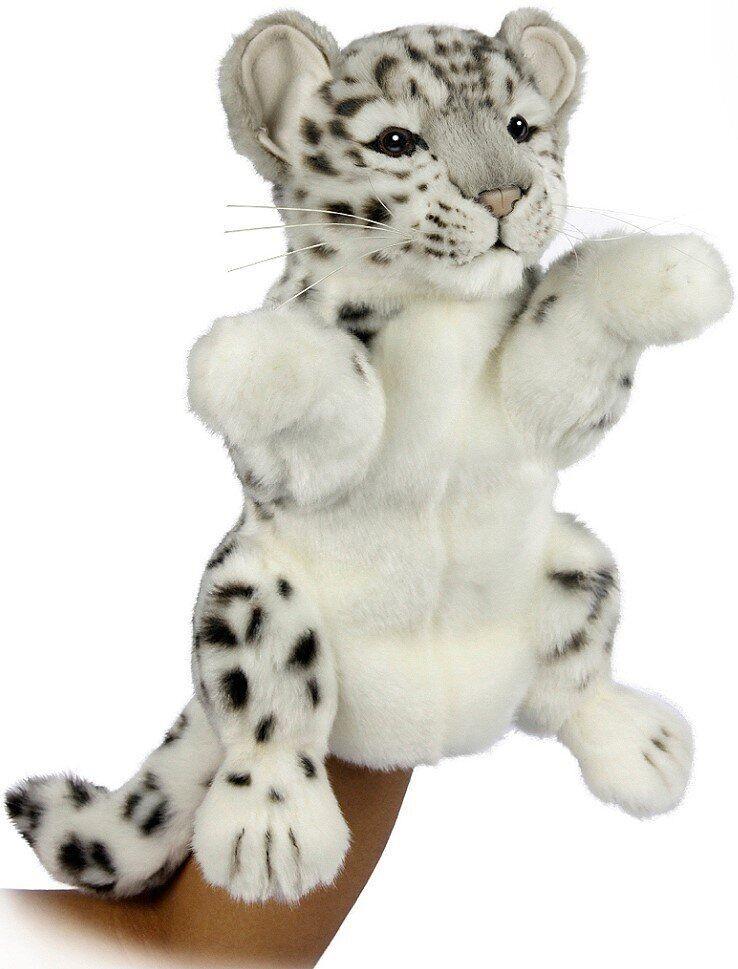 Мягкая игрушка на руку Hansa серия Puppet Снежный барс 32х24 см (7502)