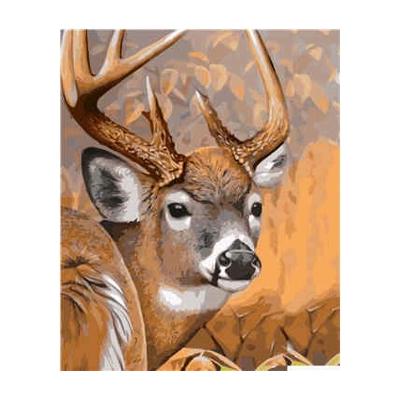 Набір для розпису за номерами Strateg Оленя 40х50 см (VA-2044-mt)