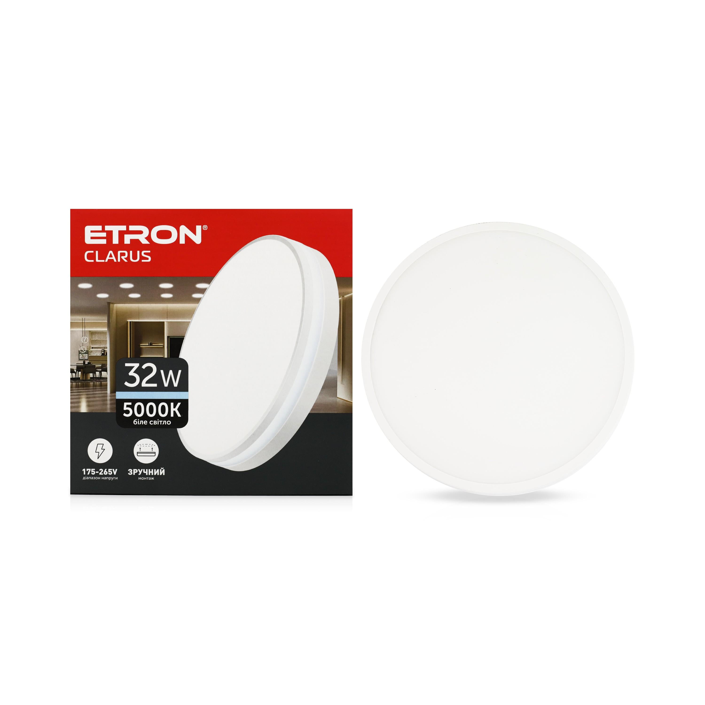 Светодиодный светильник ETRON Clarus 1-EMP-721 32W 5000К Белый (62593)