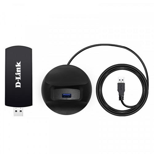 Адаптер D-Link DWA-192/B1A Wi-Fi 802.AC1900 MU-MIMO USB 3.0 (575386) - фото 3