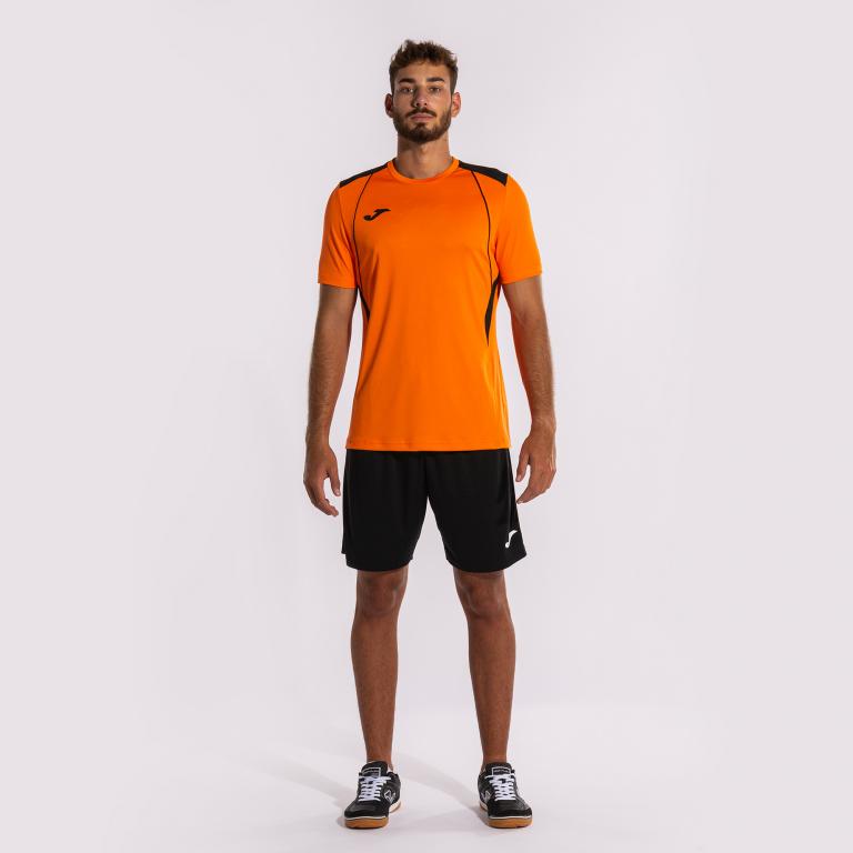 Футболка Joma 103081.881 Championship Vii Short Sleeve T-Shirt M Orange/Black (8445757162618) - фото 4