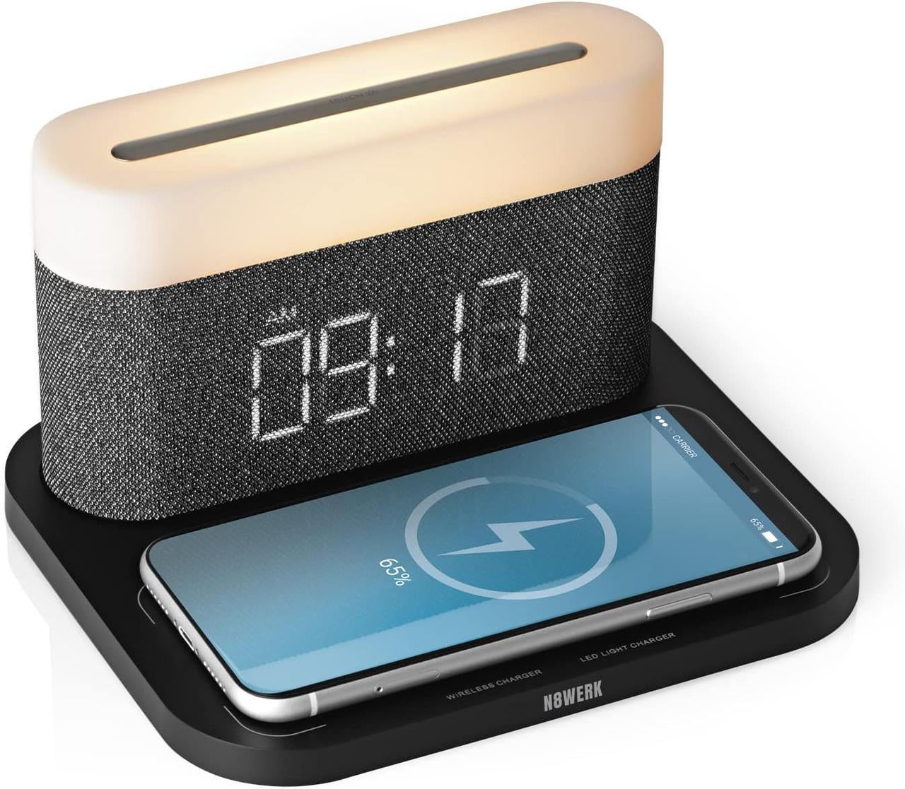 Настольная лампа светодиодная N8WERK с функцией зарядки и будильником (2694959697)