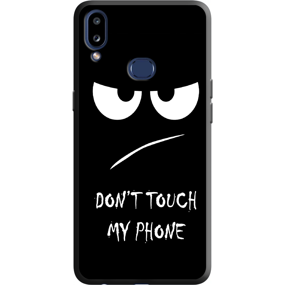 Чохол Boxface Samsung A107 Galaxy A10s Don't Touch my Phone Чорний силікон (37944-up535-38151)