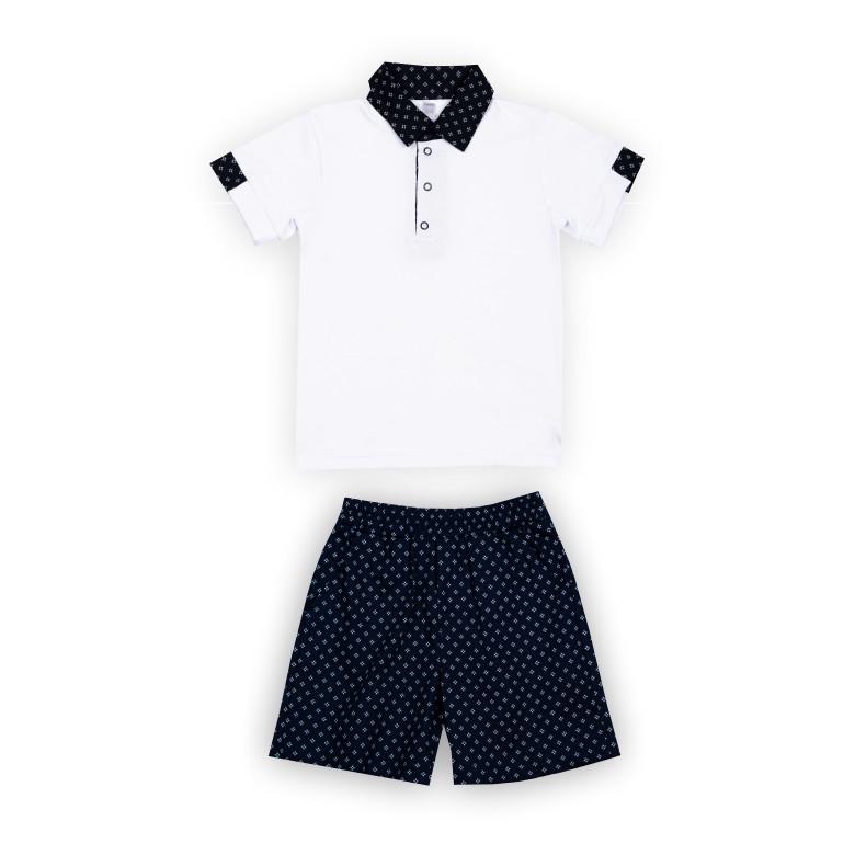 Костюм для хлопчика Gabbi KS-24-26 літній 116 см Білий (14038) Костюм для хлопчика Gabbi KS-24-26 літній 116 см Білий (14038)