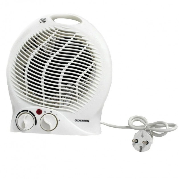 Тепловентилятор Crownberg CB-7746 с термостатом Белый (GR-05089)