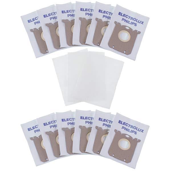 Комплект мешков ELMB01X12K S-BAG WORWO для пылесосов Electrolux и Philips 12 шт. Комплект мешков ELMB01X12K S-BAG WORWO для пылесосов Electrolux и Philips 12 шт.