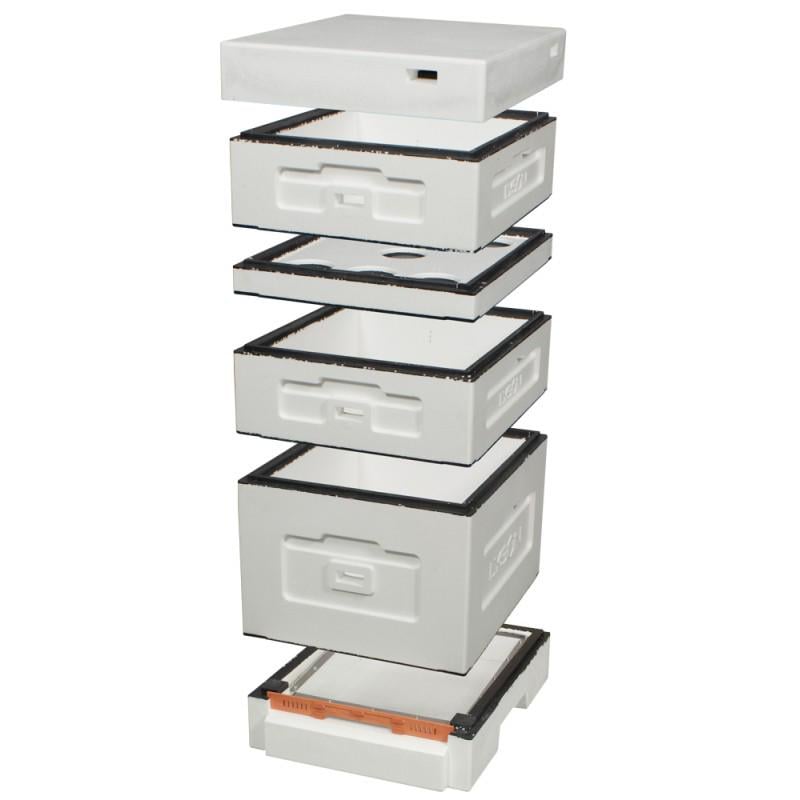 Вулик пінополістирольний Lyson Дадан на 10 рамок з високим дном нефарбований - фото 2