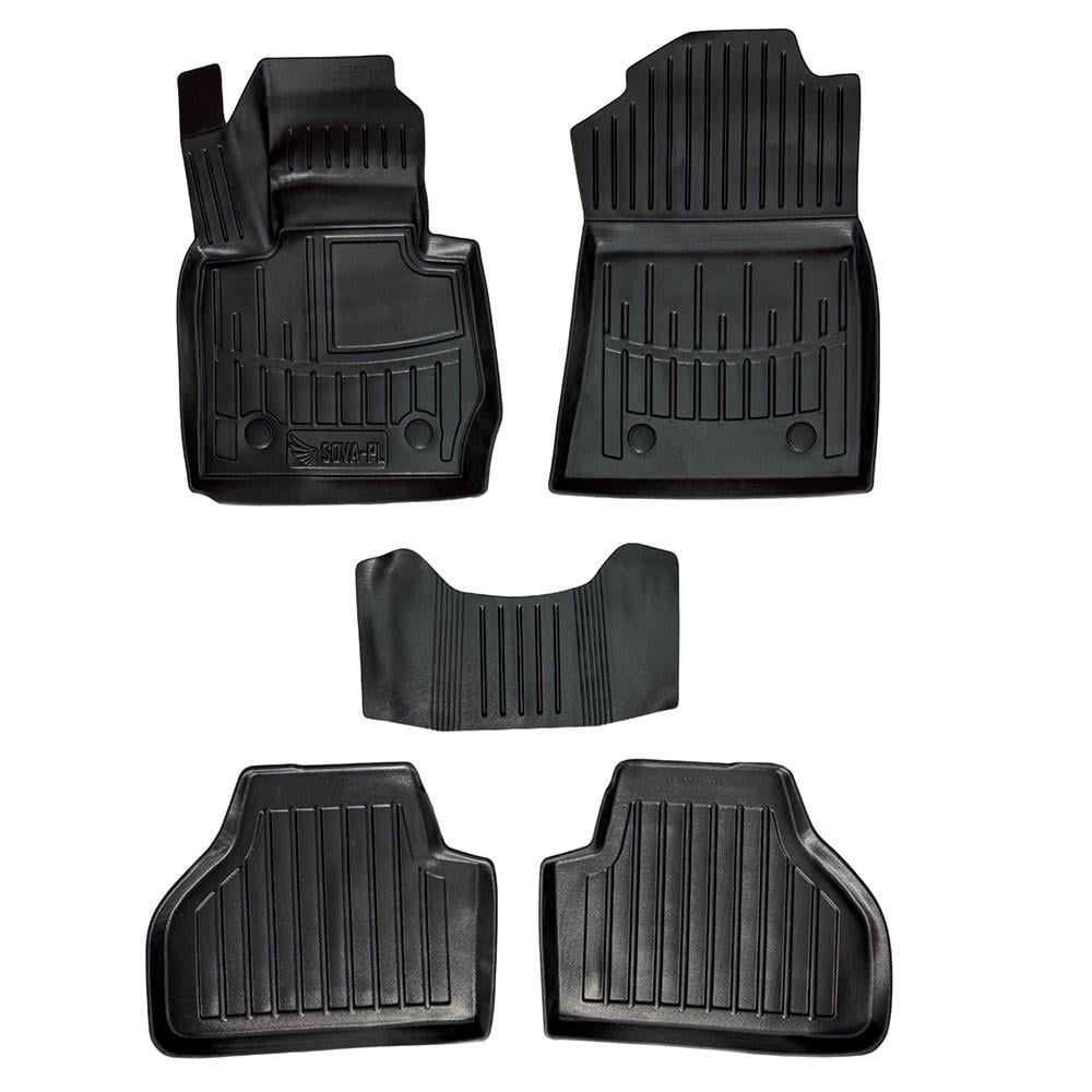 Коврики в салон SOVA-PL для BMW X3 F25 2010-2017 резиновые 5 шт. Черный (28800474)