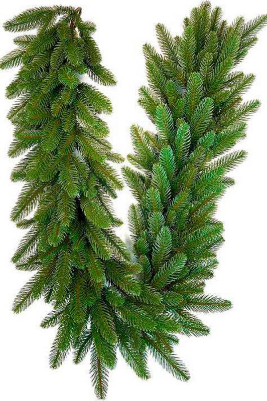 Гірлянда Санта-Преміум штучна хвоя 150 см Зелений (BD-UT1-134)