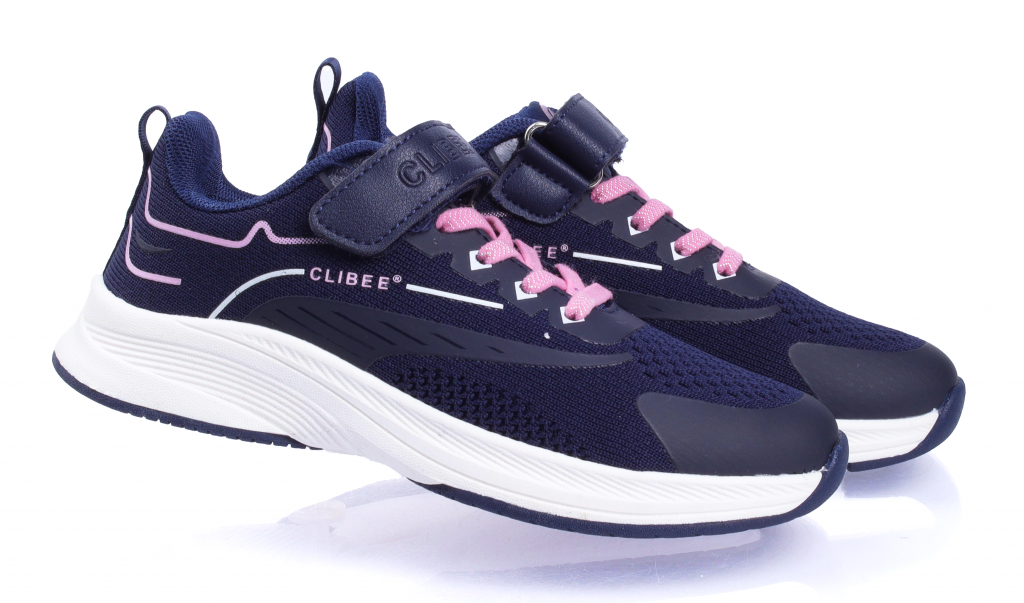 Кросівки для дівчаток у сітку р. 32 Синьо-рожевий (259)