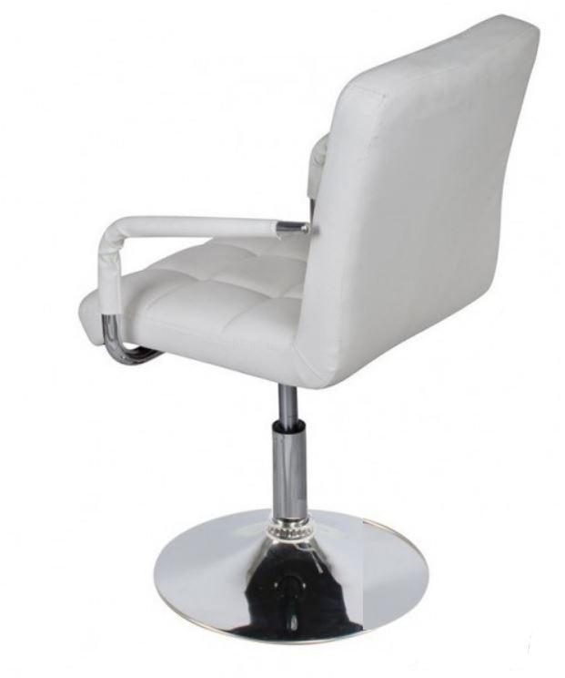 Крісло Group SDM Артур хром/еко шкіра Білий - фото 2 Крісло Group SDM Артур хром/еко шкіра Білий - фото 2