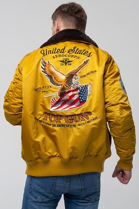 Бомбер Top Gun Eagle CW45 Jacket 2XL Wheat (TGJ1938W2XL) - фото 4