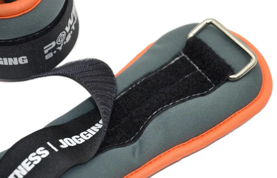 Обтяжувачі-манжети для ніг та рук Power System PS-4045 Ankle Weights 2 шт. 0,5 кг (PS-4045_Grey) - фото 4 Обтяжувачі-манжети для ніг та рук Power System PS-4045 Ankle Weights 2 шт. 0,5 кг (PS-4045_Grey) - фото 4