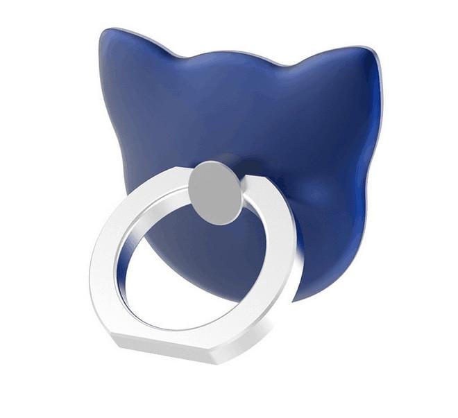 Кільце-тримач Cartoon Сat для телефону Синій