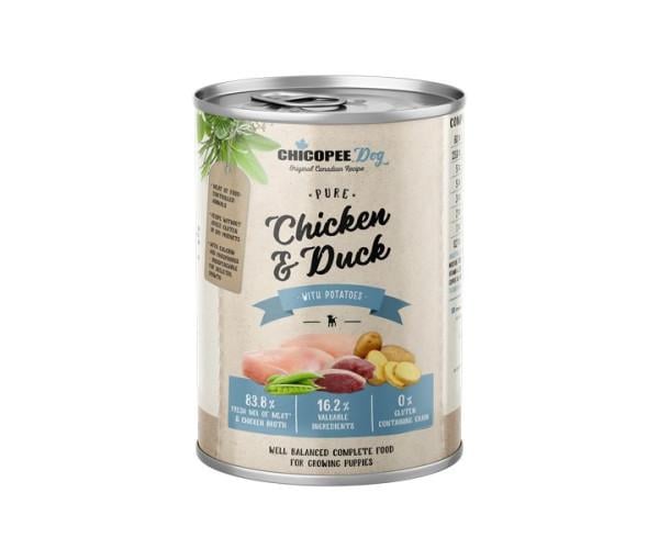 Консерви для собак Chicopee Dog Junior Pure Chicken Duck 400 г