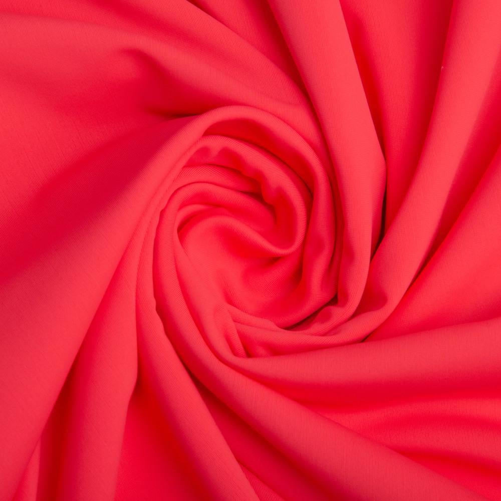 Ткань трикотаж Бифлекс матовый 200 гр/м2 Неон коралл (25335)