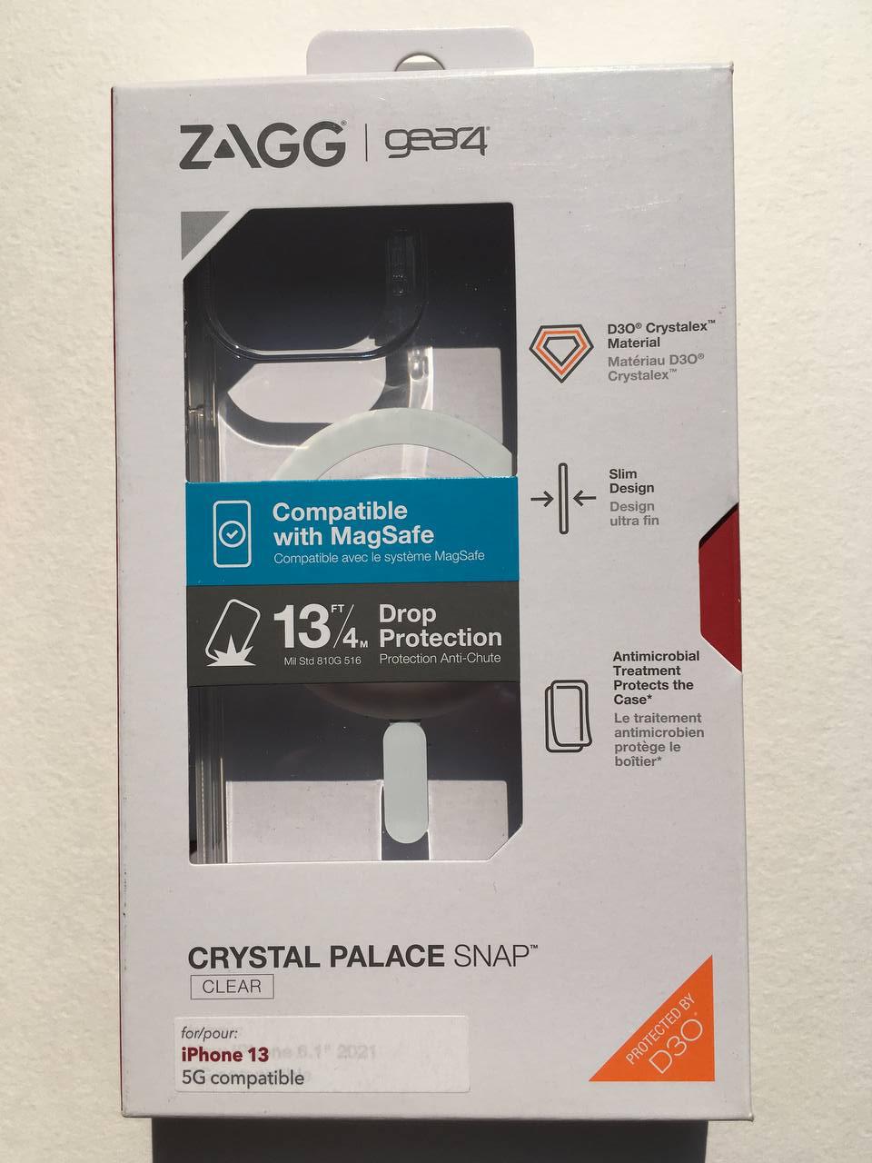 Чохол прозорий протиударний Gear4 Crystal Palace Piccadilly MagSafe Case для Apple Iphone 14/13 (6.1") Clear - фото 2