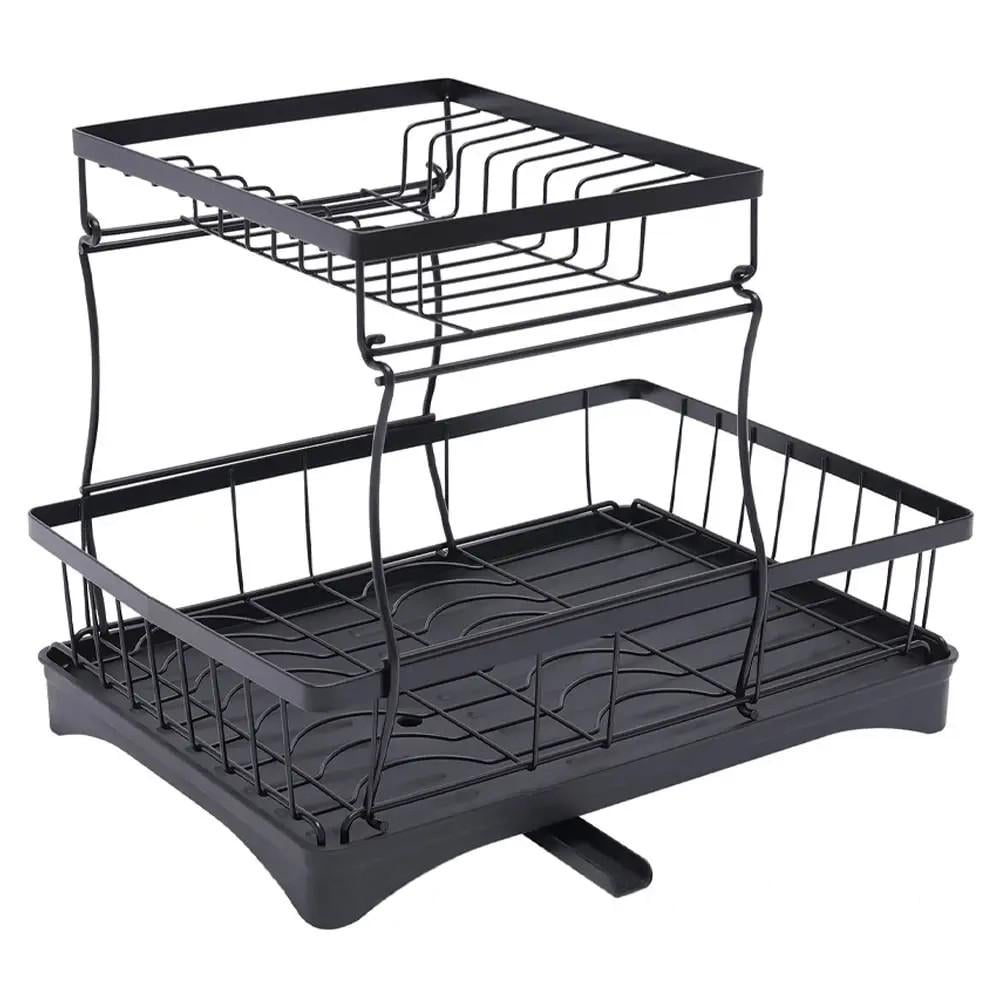 Сушилка для посуды EB-17981 двухъярусная 36x29x25 см (27923751) - фото 3