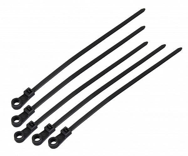 Хомут нейлоновый АСКО-УКРЕМ с кольцом 5х200 100 шт./уп. Черный (28682247)