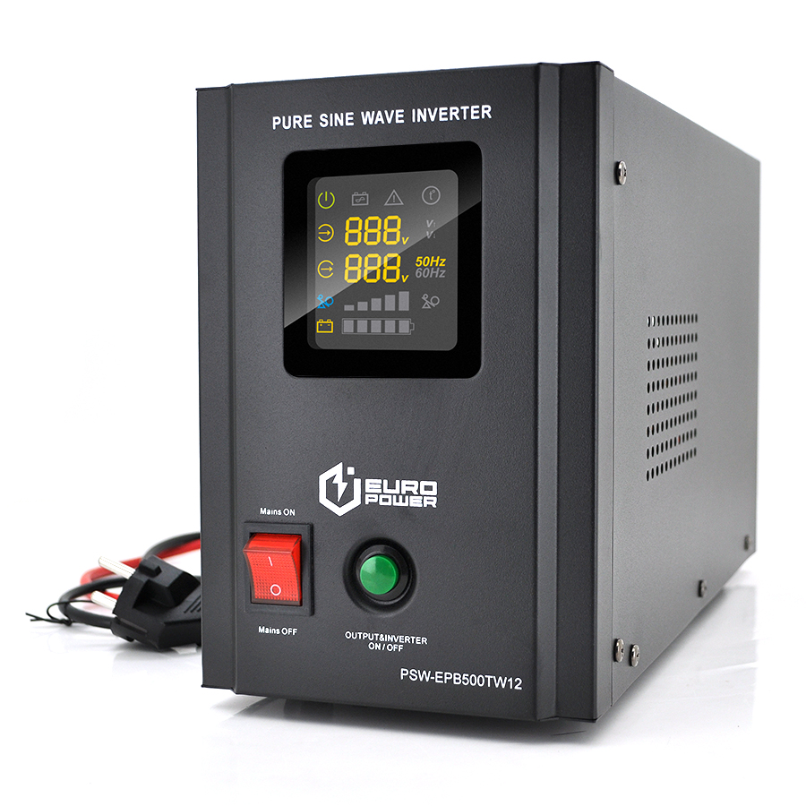 Джерело безперебійного живлення із синусоїдальним виходом Europower pswepb500tw12 300 Вт (YUT_V11453) - фото 1 Джерело безперебійного живлення із синусоїдальним виходом Europower pswepb500tw12 300 Вт (YUT_V11453) - фото 1