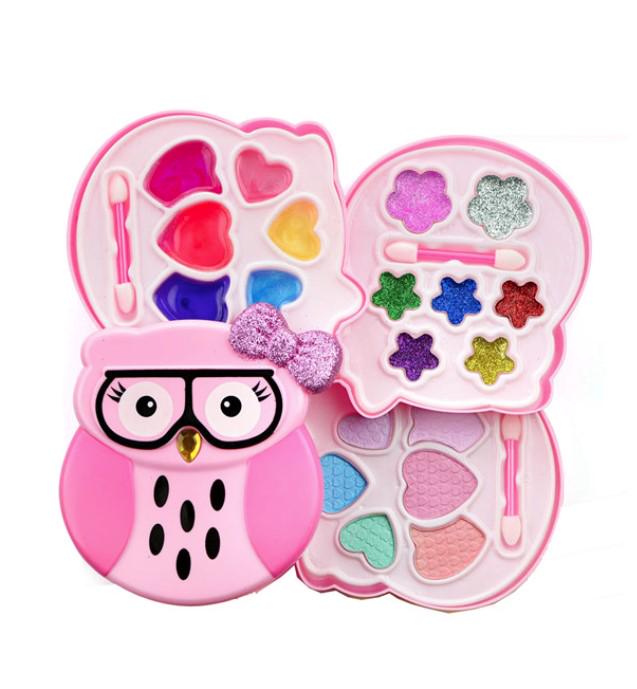 Набор для макияжа сова 12,5х11,5х5,5 см (436288) - фото 1