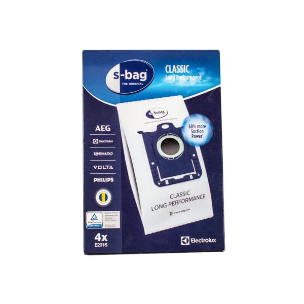 Набор мешков E201S S-BAG 4 шт. для пылесосов Electrolux 900168458 9001684589 из микроволокна (00000032126)