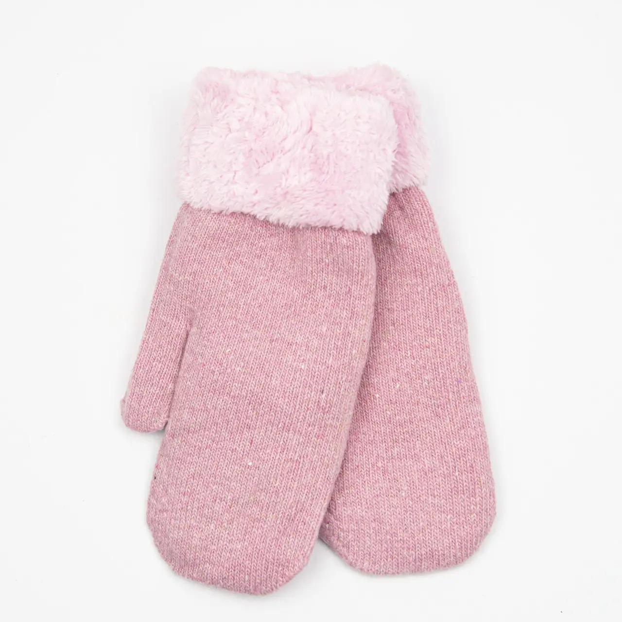 Варежки женские зимние из ангоры с мехом S (19-5-56)