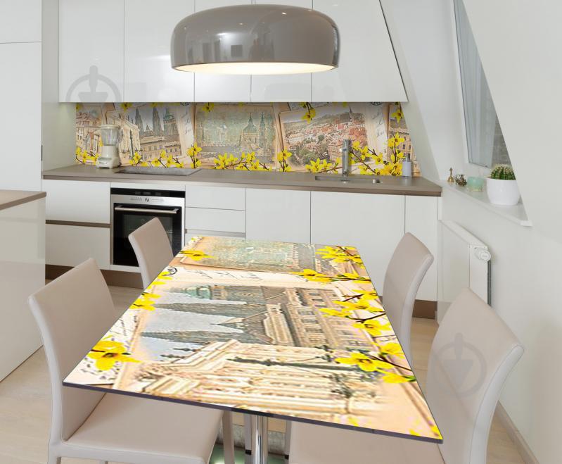 Наклейка виниловая на стол Zatarga  "Солнечный Город" 650х1200 мм