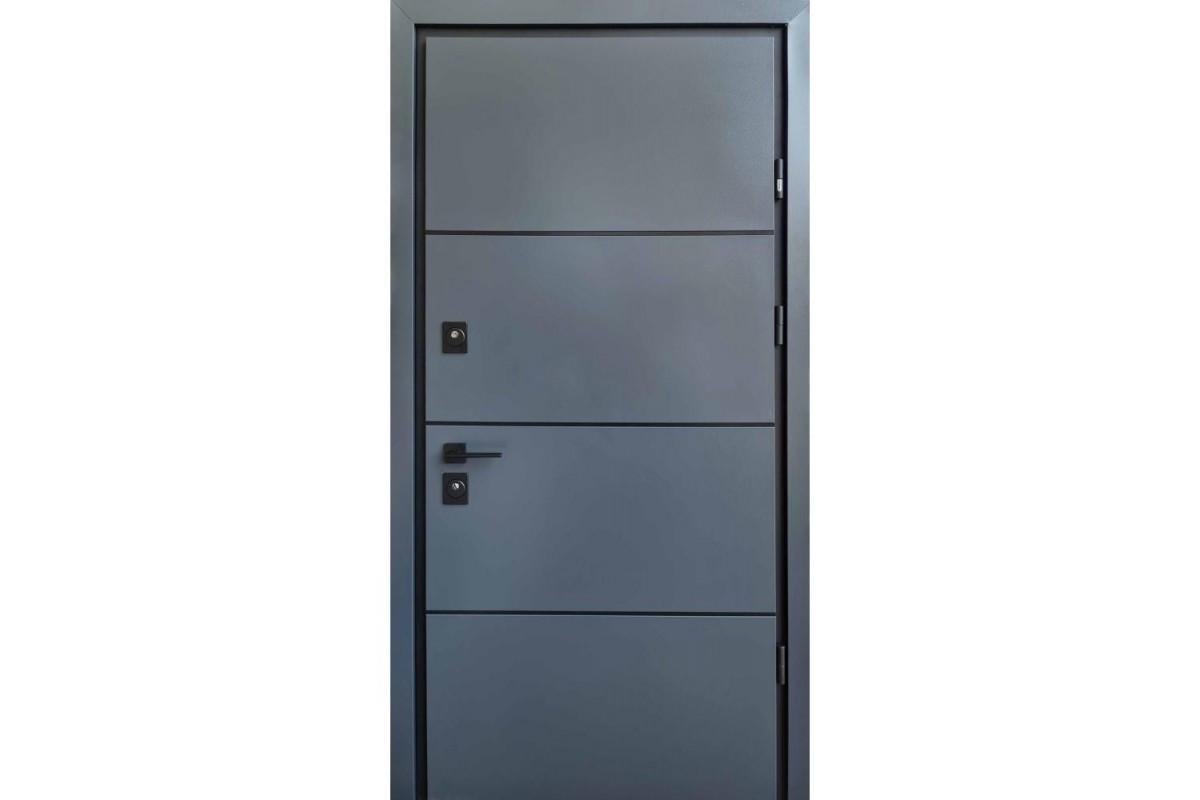 Дверь входная Straj Proof Party D 870x2050 мм Антрацит - фото 1