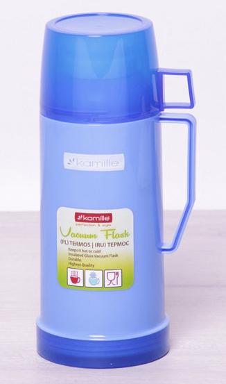 Термос Kamille Glass дзеркальна колба з 2 чашками 600 мл - фото 3 Термос Kamille Glass дзеркальна колба з 2 чашками 600 мл - фото 3