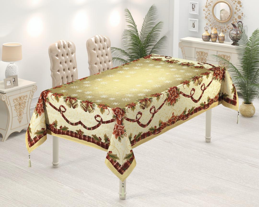 Скатерть гобеленовая Sagol Новогодняя 160x220 ST-135 V2 (CN4124)