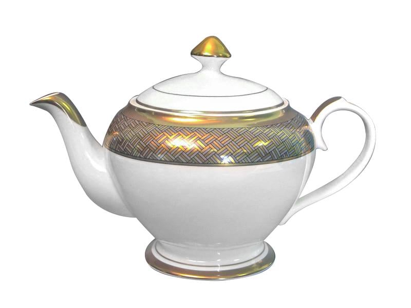 Чайник заварочный фарфоровый Light House Классика 1000 мл Белый (131-006)