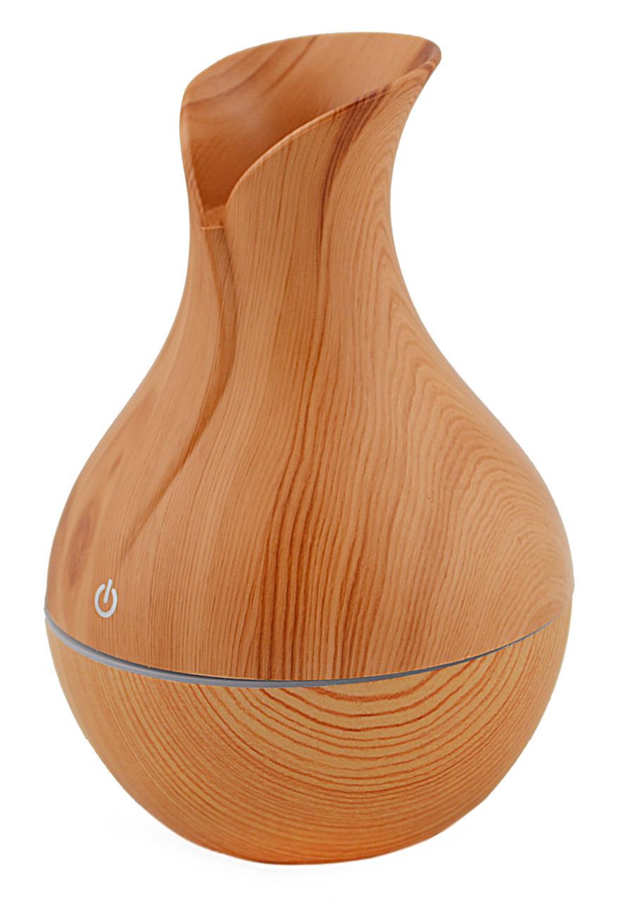 Зволожувач повітря c підсвічуванням UKC LR053 130 мл Світле дерево (10081) - фото 3