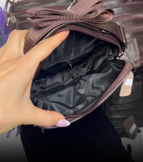 Сумка месенджер мужская кожаная через плечо из натуральной кожи 23х19х9 см Коричневый (2732414513) - фото 8 Сумка месенджер мужская кожаная через плечо из натуральной кожи 23х19х9 см Коричневый (2732414513) - фото 8