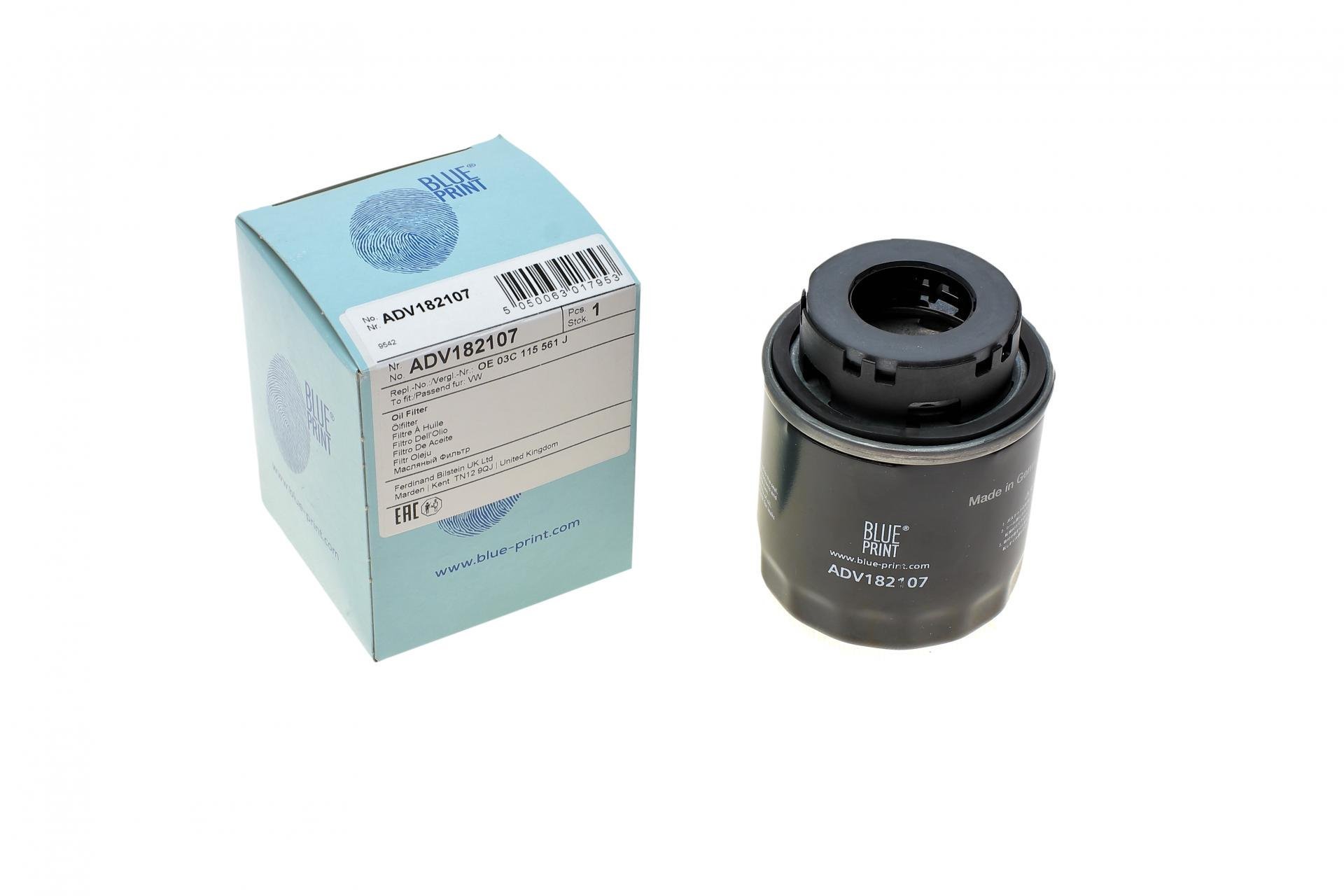 Фильтр масляный BLUE PRINT для VW Caddy III 1,2TSI 10- (ADV182107)