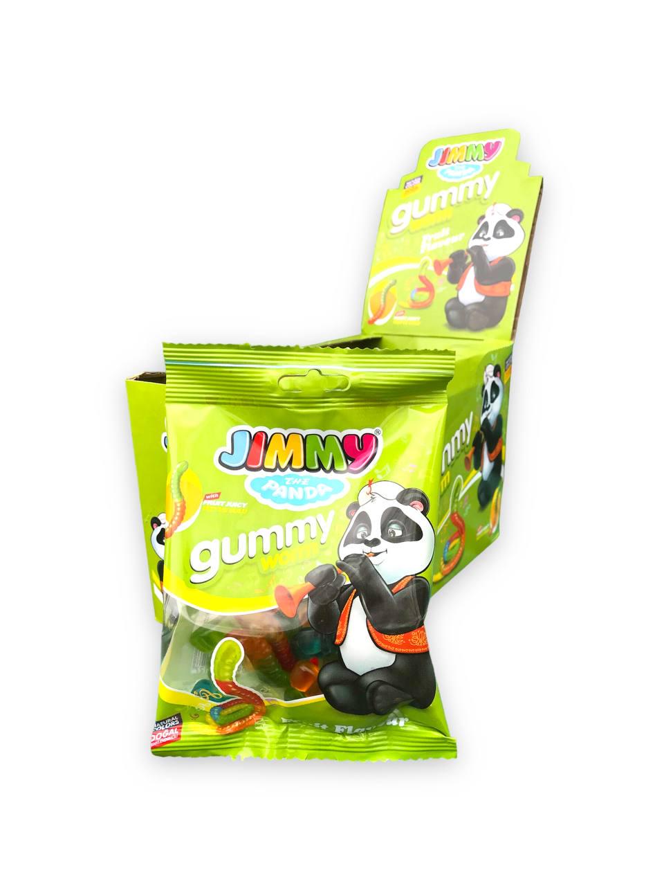 Мармелад жевательный Tayas Jimmy the Panda Червячки 80 г (14934221) - фото 2