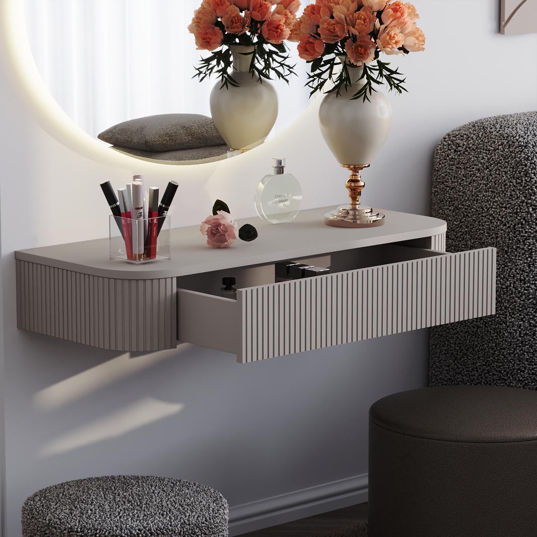 Стол навесной DiPortes Mn-104 Монреаль 104/17/40 см МДФ Кашемир (01410) - фото 6