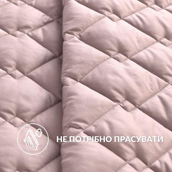 Покривало IDEIA двостороннє 100х135 см Пудра/Сірий (28092543) - фото 3 Покривало IDEIA двостороннє 100х135 см Пудра/Сірий (28092543) - фото 3