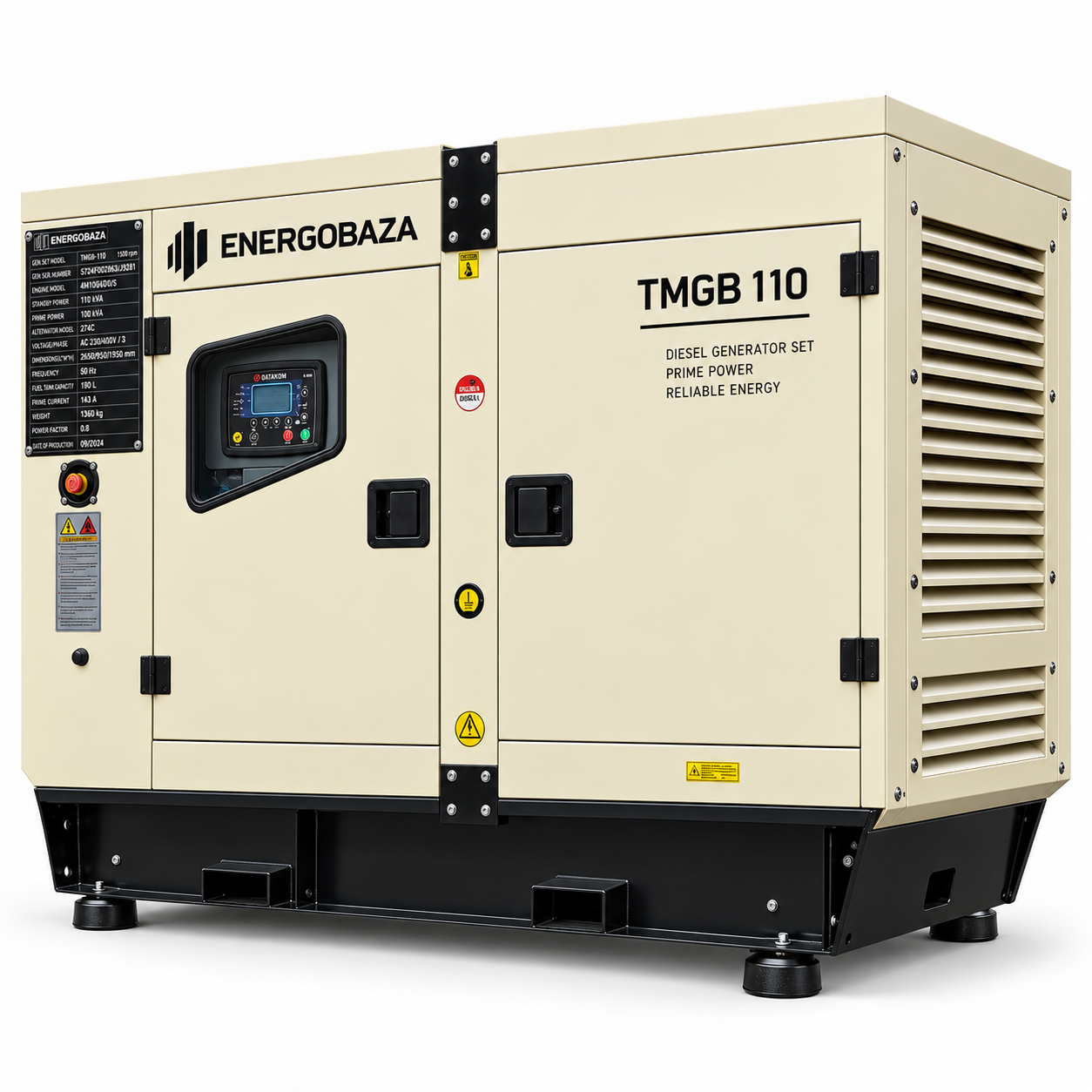 Генератор дизельный TMG POWER TMGB-110 Baudouin 4M10G110/5 80/88 кВт 100/110 кВА (80399)