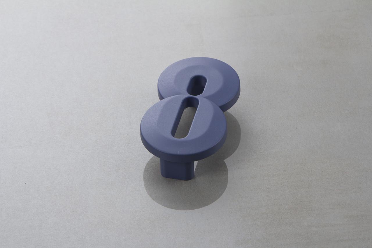 Мебельная ручка Poliplast цифра восьмерка РП-8 Синий матовый (16270)