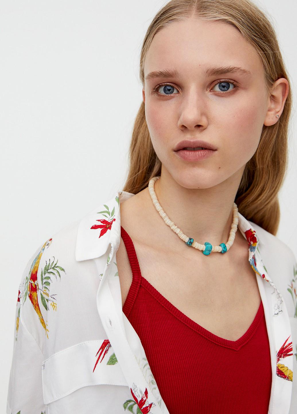 Майка женская Pull&Bear M Красный (9230800b50) - фото 3