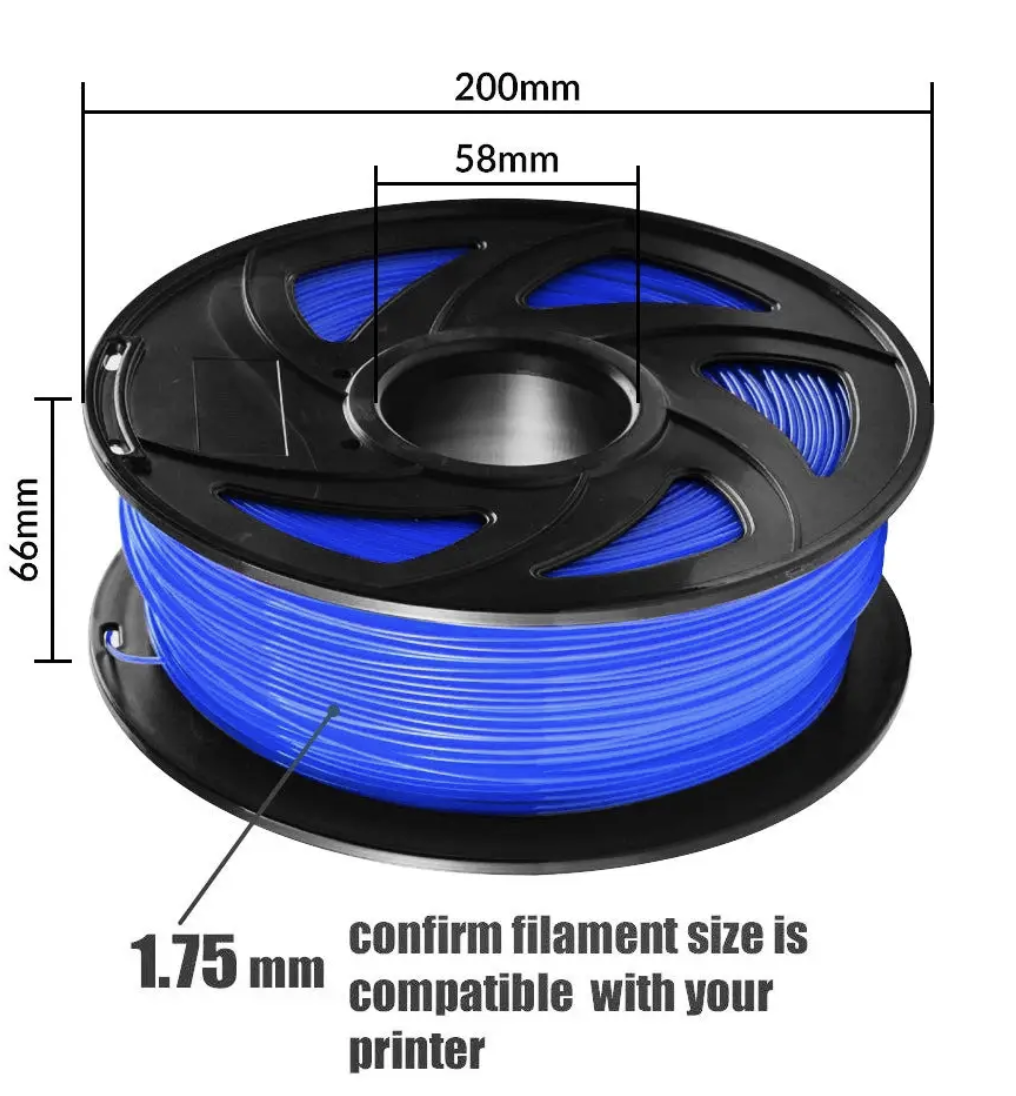 Пластик для 3D-принтера PLA PLUS 1,75 мм 1 кг Синій (UA3D329-Blue) - фото 2