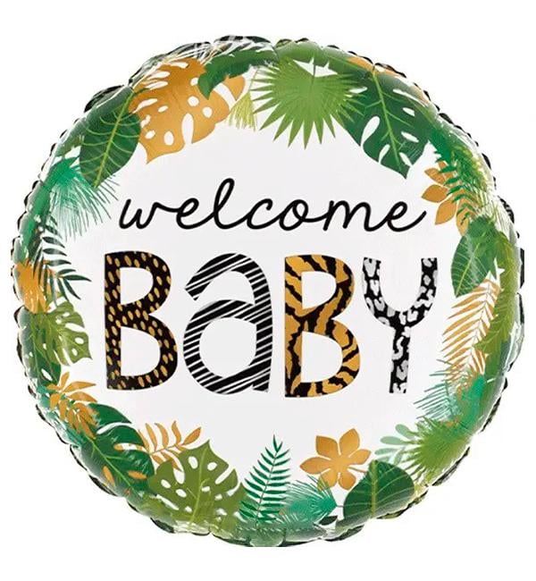 Шарик воздушный Welcome Baby сафари 45 см (1355981)